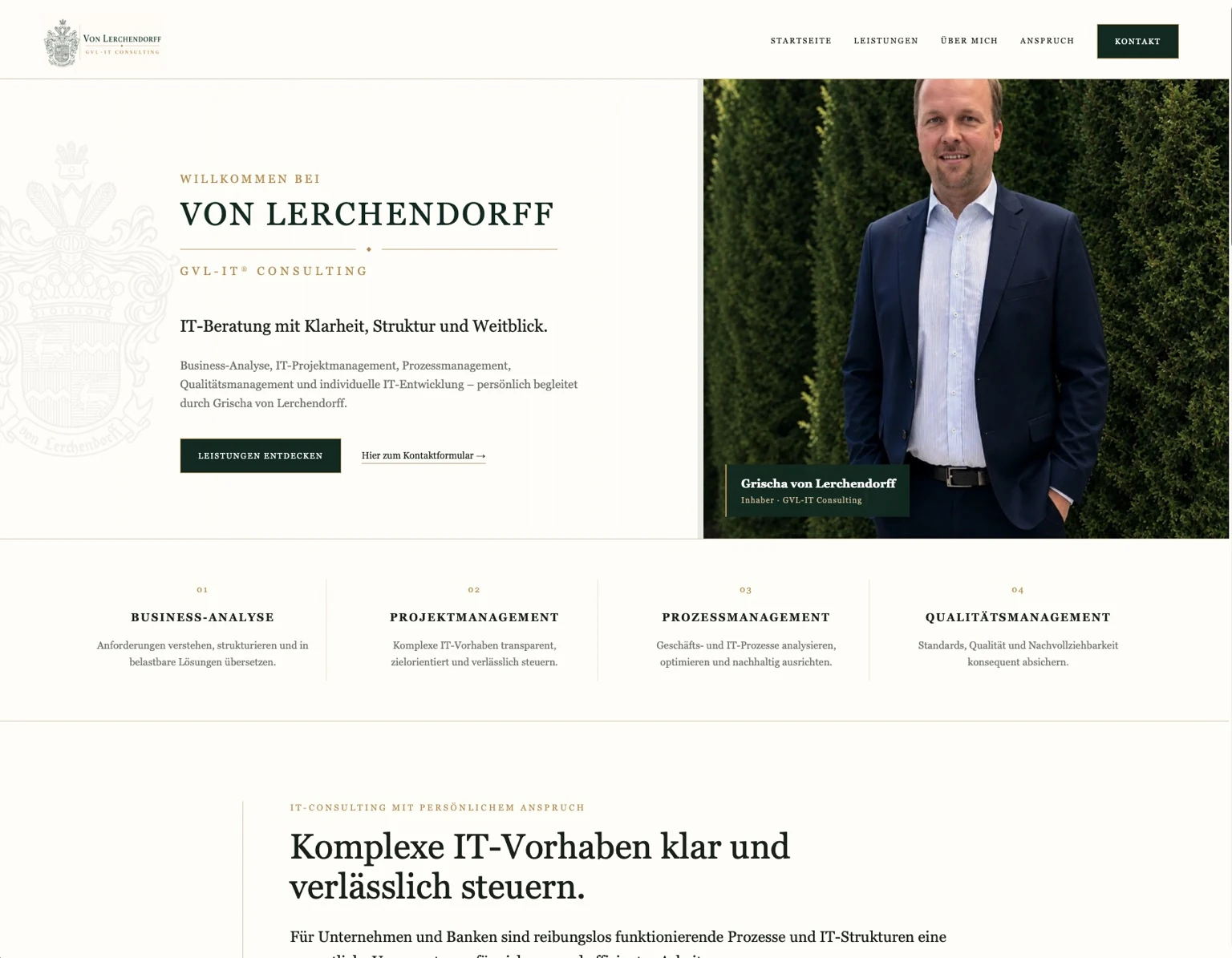 von Lerchendorff GvL-IT Consulting Website